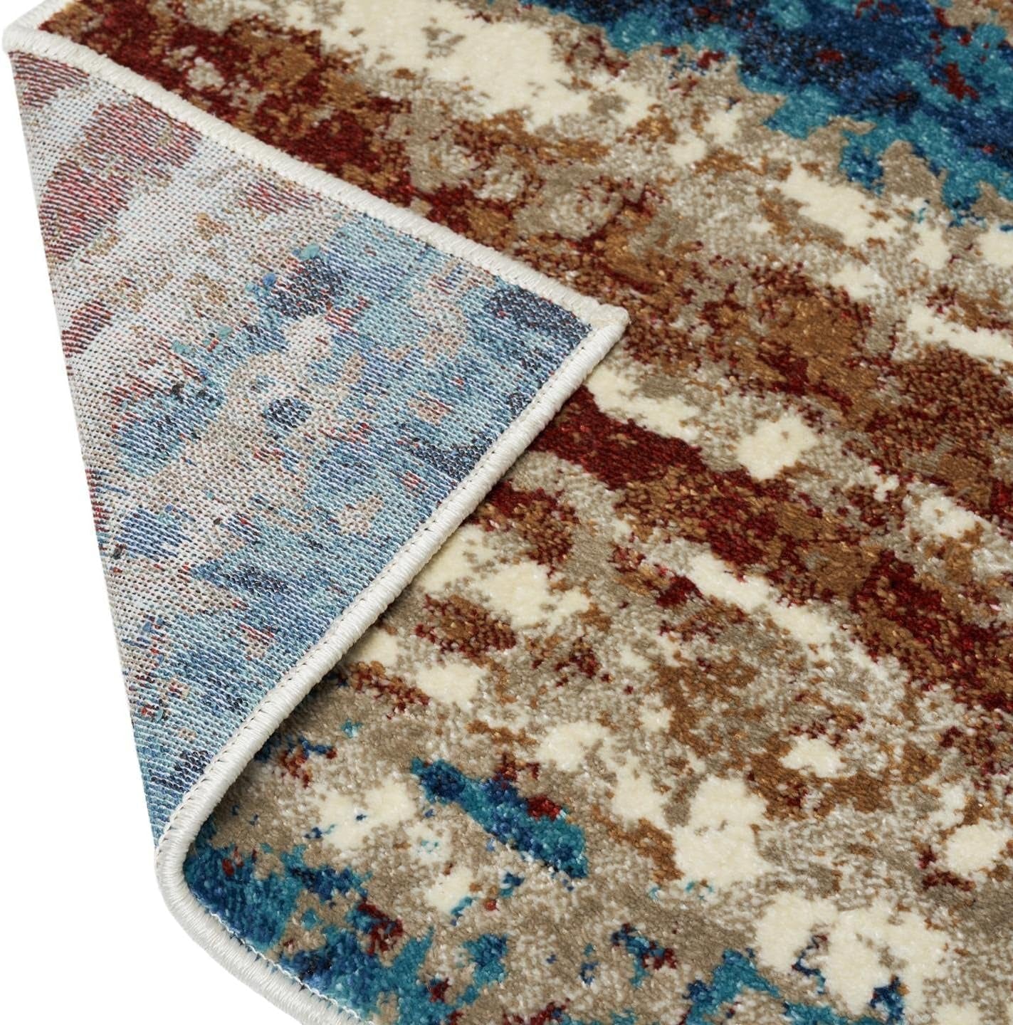 Lagos Collection 7501 Passion 5X7 Abstract Area Rug